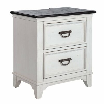 Liberty Furniture | Bedroom Cottage 2-Drawer Nightstand with Charging Station