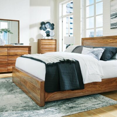 Signature Design by Ashley | Bedroom Queen Panel Bed, Dresser And Mirror