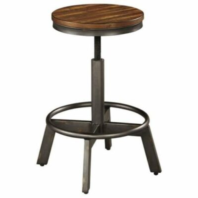 Signature Design by Ashley | Dining Room Rustic Stool with Adjustable Height