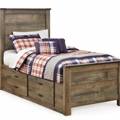 Signature Design by Ashley | Bedroom Twin Panel Bed with 2 Storage Drawers