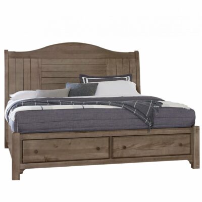 Vaughan Bassett | Bedroom Traditional Farmhouse Queen Sleigh Storage Bed