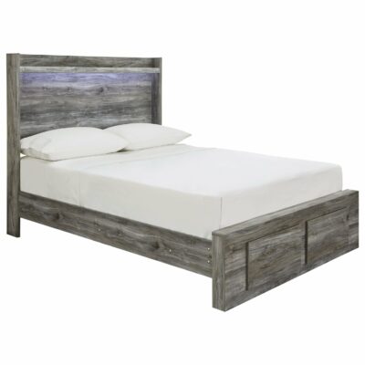 Signature Design by Ashley | Kids Full Panel Bed with Storage Footboard & Dimming LED Light