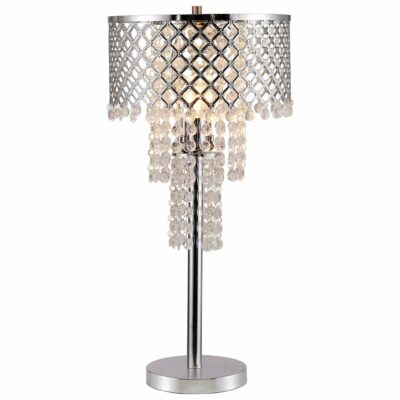 Crown Mark | Accents & Decor Crystal On Mesh Table Lamp