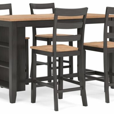 Signature Design by Ashley | Dining Room 5-Piece Casual Counter Height Dining Table