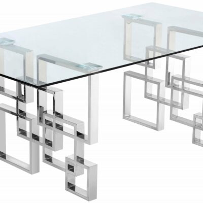 Meridian Furniture | Dining Room Contemporary Alexis Dining Table Chrome