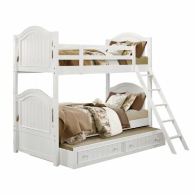 Homelegance | Kids Transitional Twin Bunk Bed with Twin Trundle