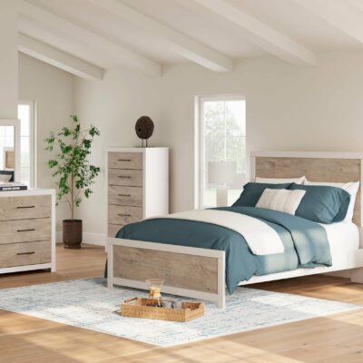 Signature Design by Ashley | Bedroom Queen Panel Bed, Dresser, Mirror And Nightstand