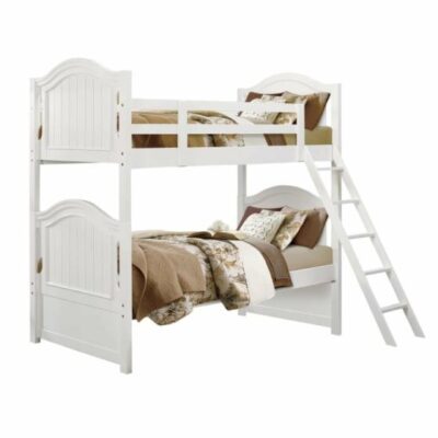 Homelegance | Kids Transitional Twin/Twin Bunk Bed with Ladder